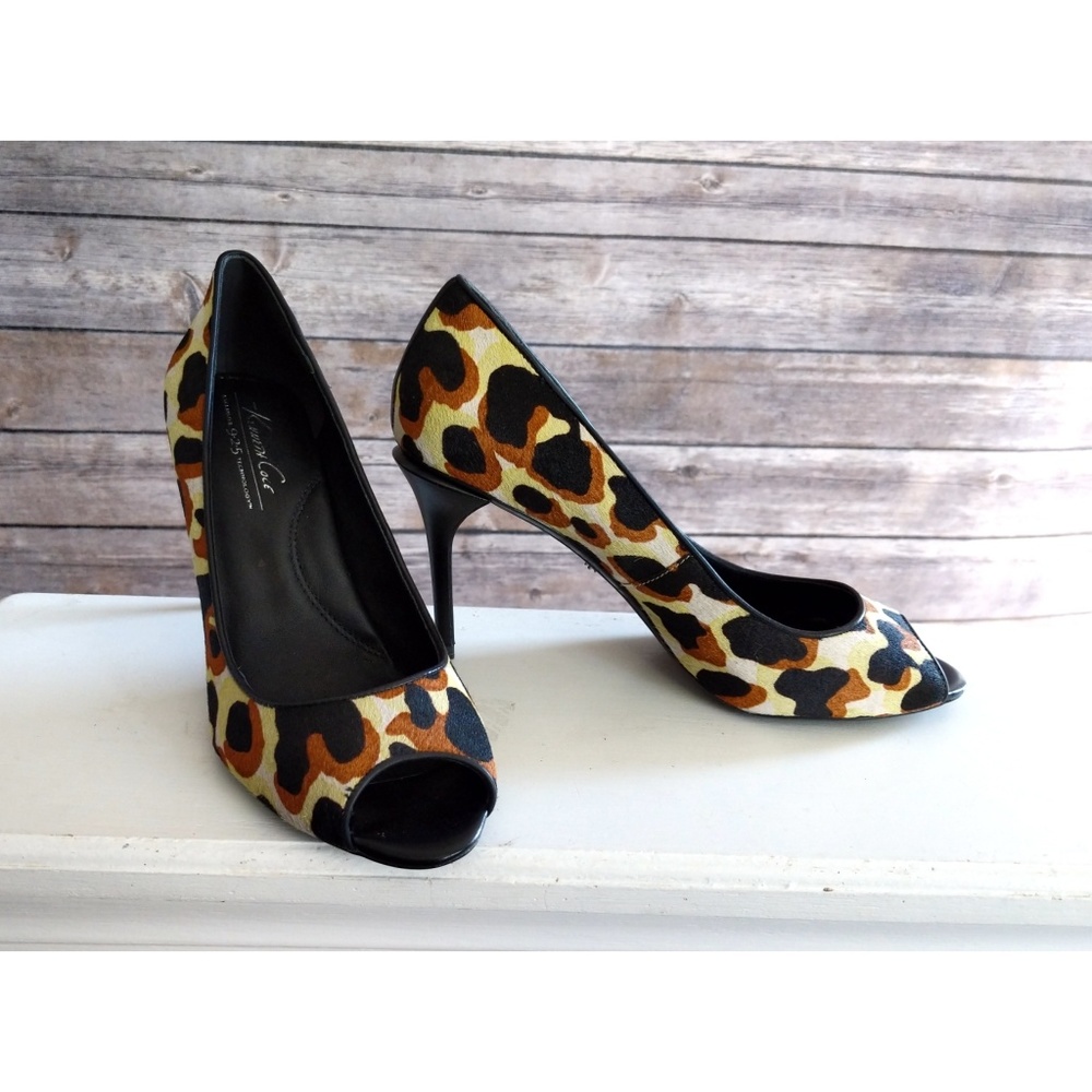 New Kenneth Cole Ingrahm Animal Print Pump
